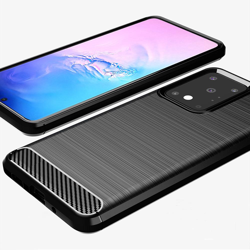 Puzdro pre Samsung Galaxy S25 S24 S23 S22 S21 S20 FE Plus Ultra S10 5G S10E S24FE S23FE S21FE Zadný kryt TPU z uhlíkových vlákien