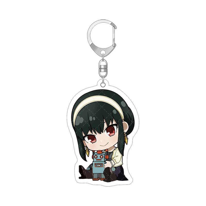 Spy×family Chain Key Acrylic Cartoon Loyor Anya Yor Figure Keychains Gifts