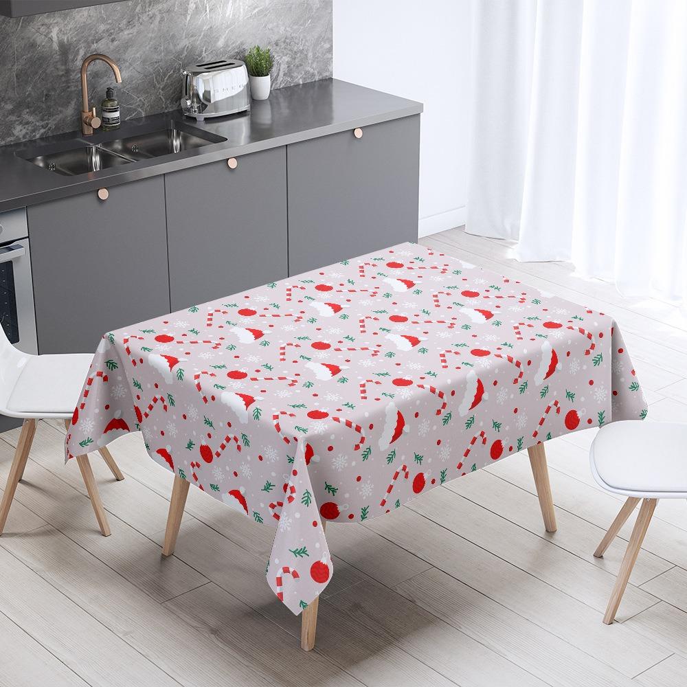 Christmas Tablecloth Coffee Table Table Cloth Holiday Gift Decoration Tarp