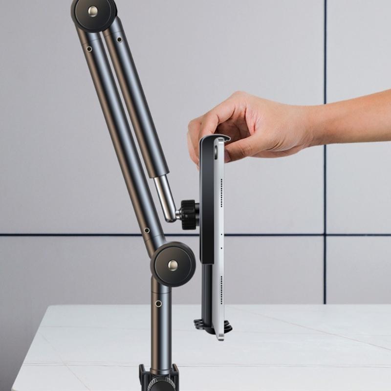 Tablet Stand Adjustable Foldable Tablet Stand Holder with 360 Degree Rotation for 4-12.9inch Phone Cellphone Tablet