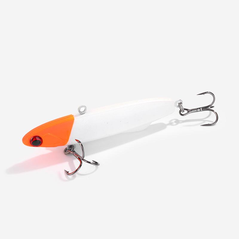 Silicone Vib Sinking Long-Cast Bass Bait: Low Temp Resistant, Realistic Hook for Bottom Search
