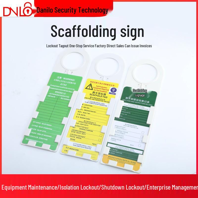 Danilo Scaffolding Safety Warning Tag - Prohibition of Use