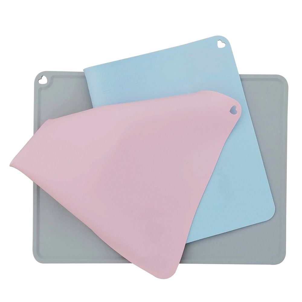 Silicone Pet Mat Waterproof Dog Feeding Tray Portable Food Bowl Cushion for Dogs Cats