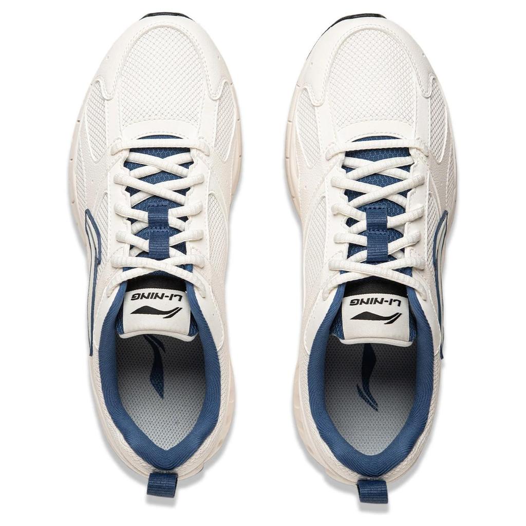 Li Ning Minimalist Trendy Lightweight Rebound Shock Absorption Non-Slip Wear-Resistant Breathable Low-Top Running Shoes Men Sneakers ARSU067-3