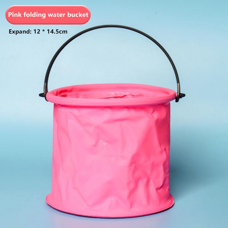 

1 Piece Outdoor Sand Pool Play Tool Beach Sand Toy Play Bucket Toy Folding Collapsible Bucket Gardening Tool Kids Summer Favor