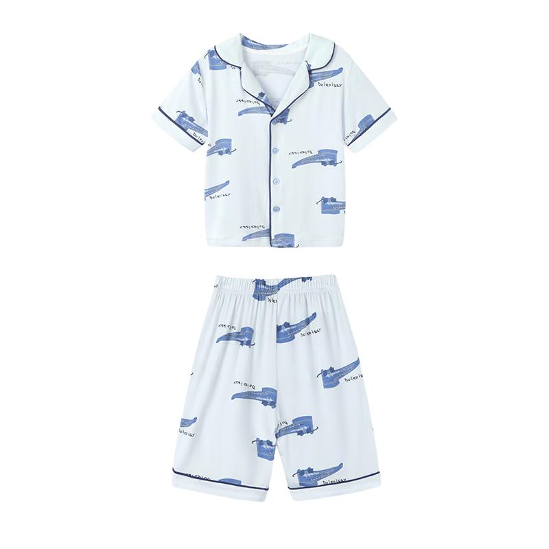 

ASK JUNIOR Boys Modal Short Sleeve & Short Pajama Set 130