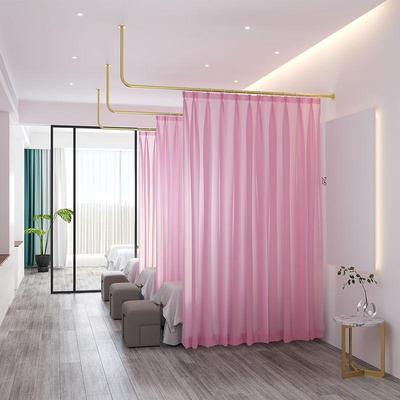 Wrought Iron Beauty Salon & Health Center Partition Curtain Rod for Beds