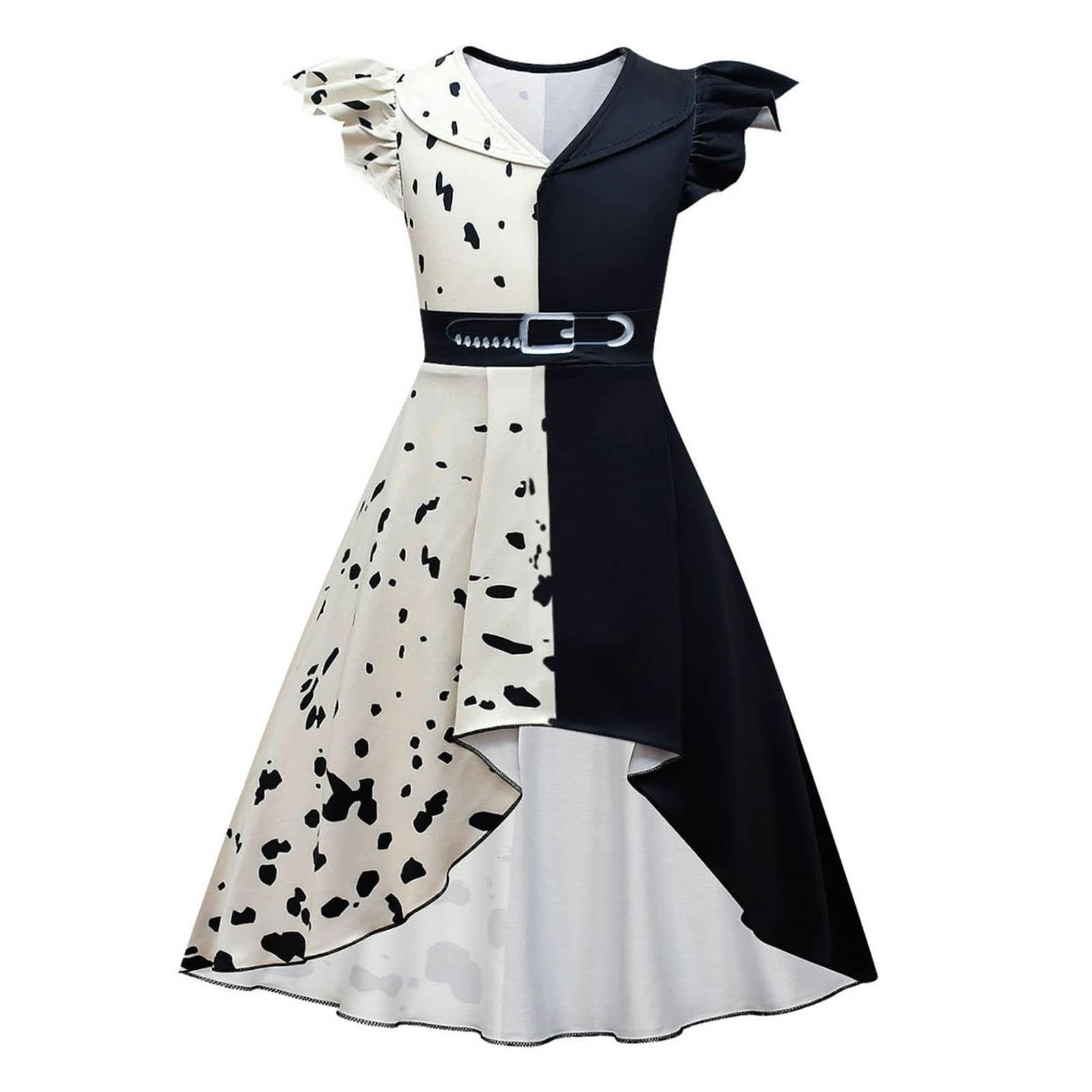 

Детское платье для косплея из фильмов с короткими рукавами и лоскутным принтом 160