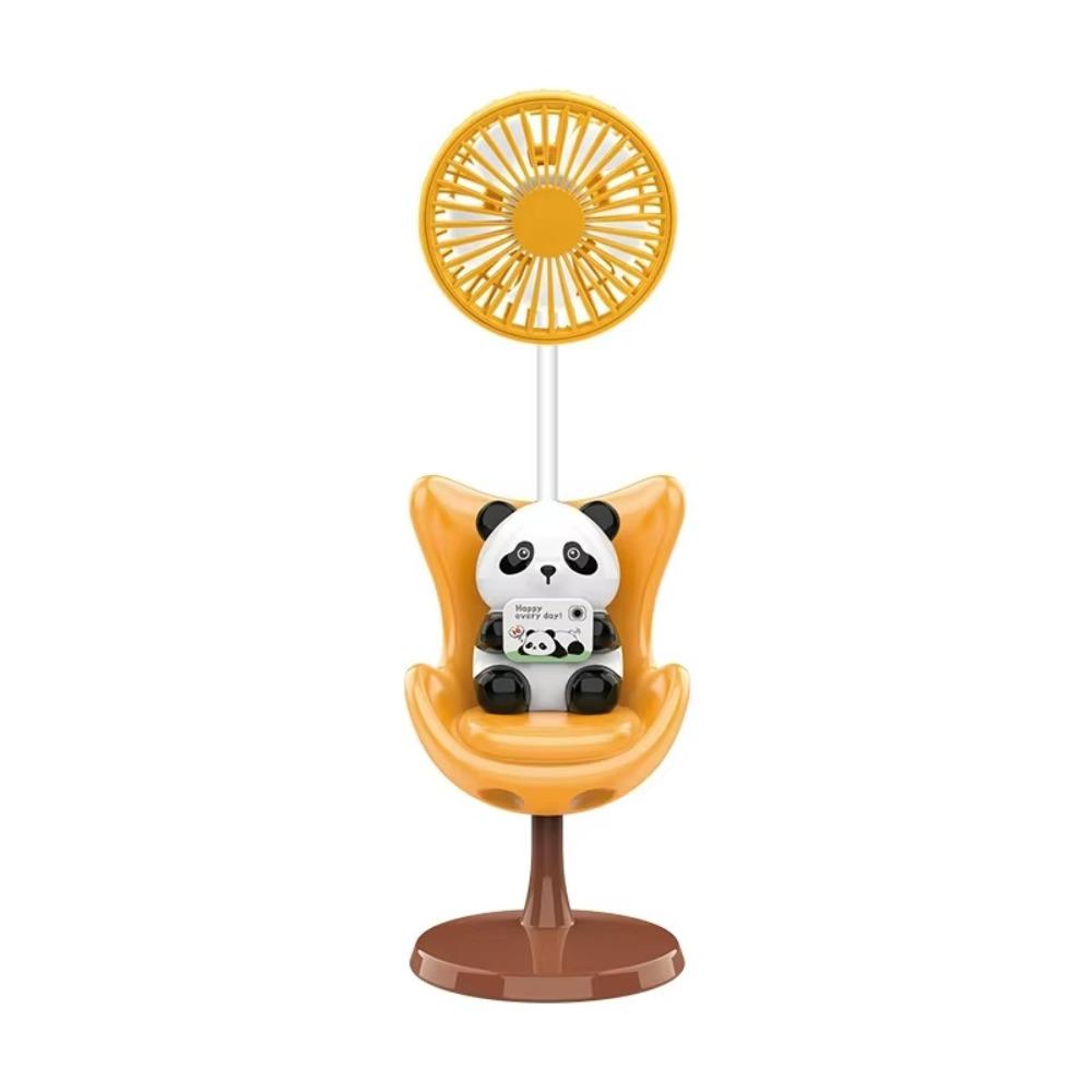 Soft Airflow Portable Handheld Desk Fan Rechargeable Battery Cartoon Bear Shape Fan Shopping
