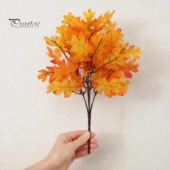 Long Lasting Decorative Plants Artificial Maple Leaves, Faux Silk Hanging Plant for Home Decor, Realistic Cascading Everlasting Tulips Decoration