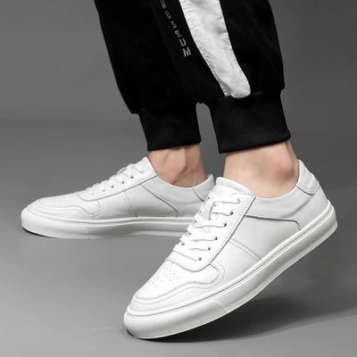 New Men's White Sneakers Casual Shoes Men Comfortable Walking Shoe All-match Genuine Leather Male Footwear Skate Shoes For Man