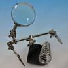 Solder Third Hand Soldering Iron Stand Holder Station Lens Magnifier Help Tools