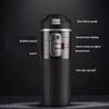 500ml Car Heating Cup Digital LCD Display Stainless Steel Electric Kettle Portable 12/24V Thermos Cup Travel Car Heating Kettle