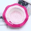 Handmade Sun Hat Flower Decoration Bucket Hat Sweet Beach Hat  Beach