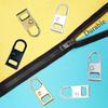 5 Pcs Zipper Pull Replacement Zipper Repair Kit Zipper Slider Pull Tab Metal Zipper Fixer Head for Luggage Backpack Jacket Suitcase Coat