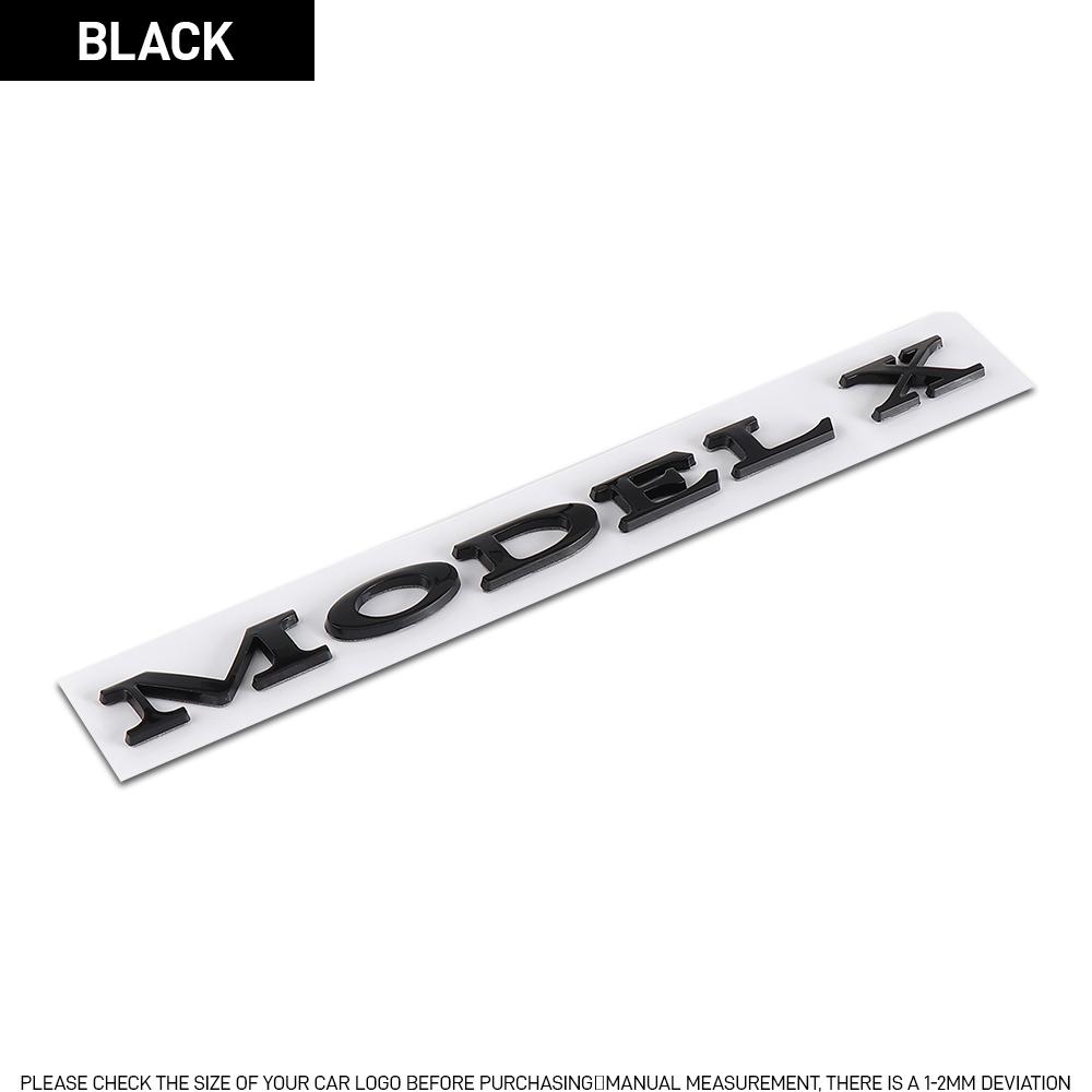 3D ABS Silver Red Black Logo Model Y X S Emblem Letters Nameplate Car Rear Trunk Badge Decal For Tesla Accessories