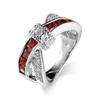 Hot-Selling Zircon Cross Jewelry Ring for Weddings & Ladies