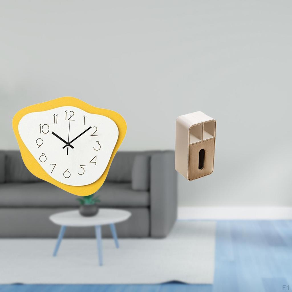 Acrylic Timepiece Ornament Silent Wall Clock Modern Office Decor for Holiday Housewarming Farmhouse