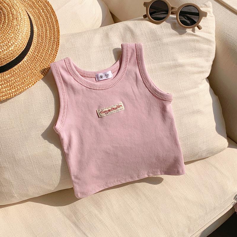 Girls' And Boys' Casual Vests, Summer Children's Cute Tops