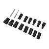16 Pcs 1 2 Lug Nut Socket Set Non Marring 8 27mm Locking Nut Removal Tool with 2 Center Punches Chrome Vanadium Steel
