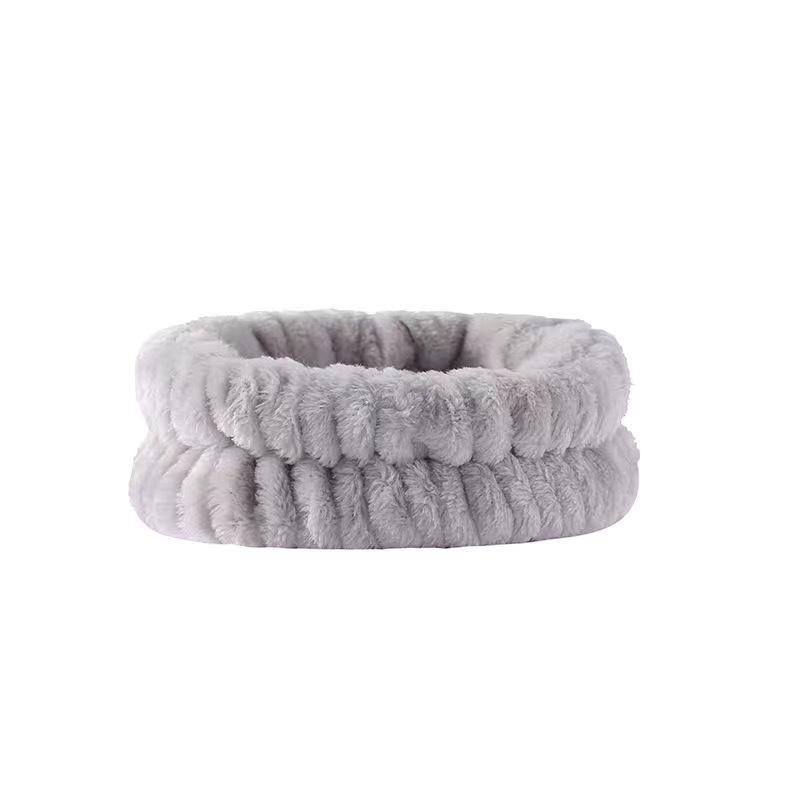 Plush Flannel Absorbent Wristbands & Splash-Proof Headband Set