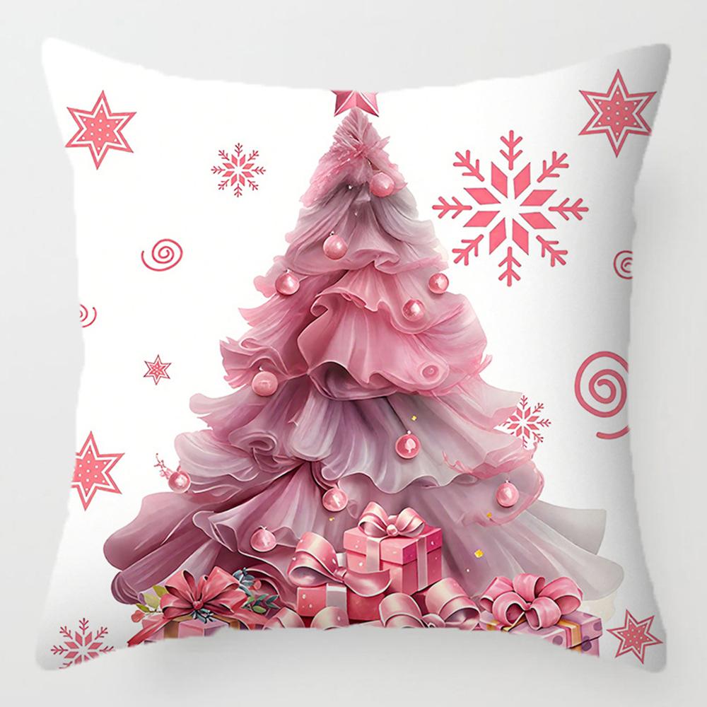 Runtow 45x45cm Christmas Throw Pillow Cover Merry Christmas Decor for Home Xmas Navidad 2025 Santa Claus Gifts New Year 2026