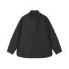 Men's 2025 Spring Loose Irregular Collar Long Sleeve Shirt