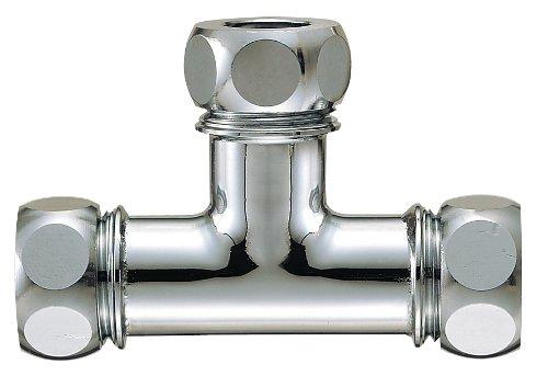 SANEI Toilet Flush Pipe Connection Tee, 16mm Pipe Diameter, H80-46-16