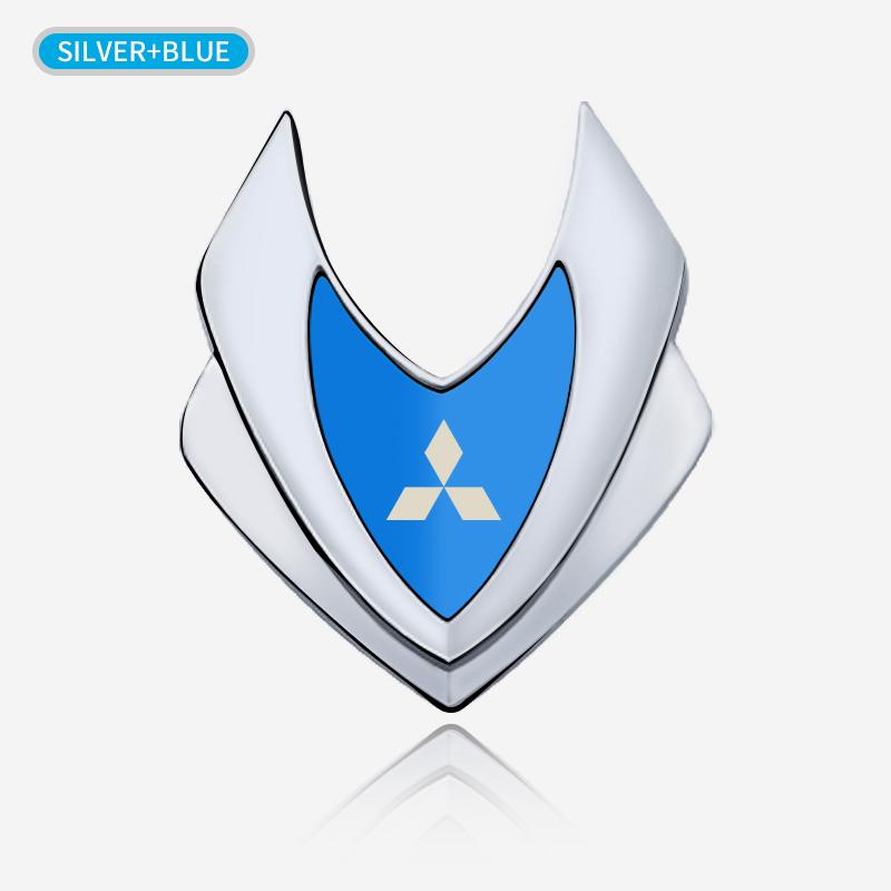 rlsh8 Car Shield Styling Emblems Logo Decals Sticker For Mitsubishi Outlander ASX Eclipse Pajero Lancer EVO Delica L200 Mirage Triton