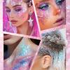 Sparkling Sequins Glitter Gel Stick 8 Colors Sequin Body Glitter Cosmetic Stick Hair Glitter Stick Festival Makeup for Christmas