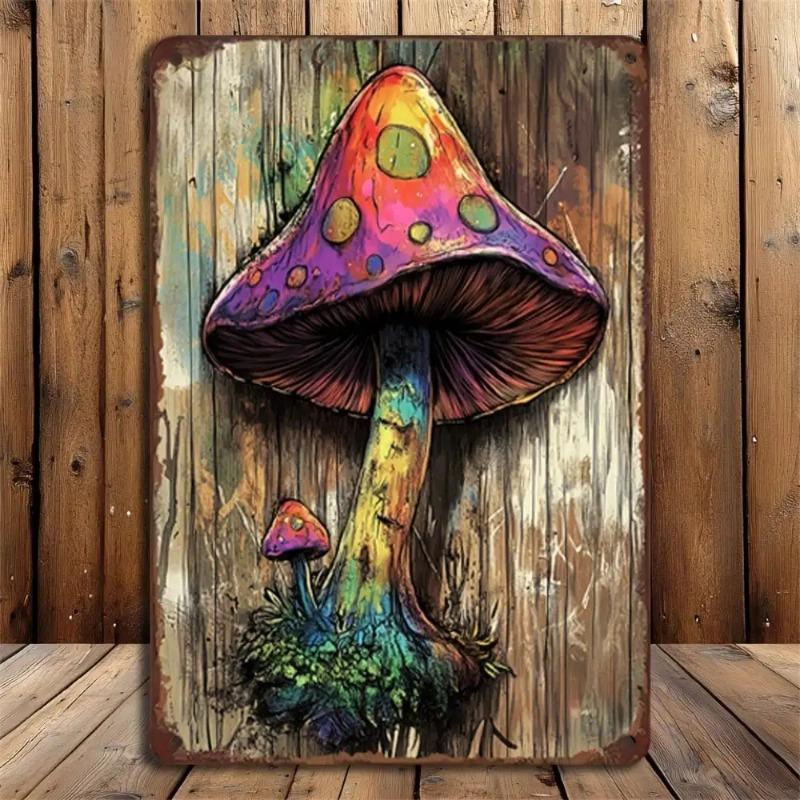 Farmhouse Wall Metal Sign Apple Basket Print Kitchen Decor Home Storage Organizer Halloween Checkered Farm Art