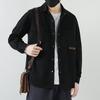 Retro Workwear Long-sleeved Shirt Men's Spring and Summer Pure Cotton Casual Top Men's Cardigan Lining