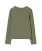 MILLO WOMEN Layered Lettering T-Shirt [Khaki]