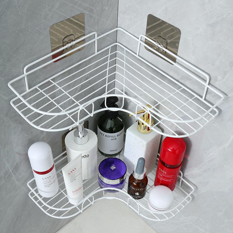 Punch-Free Wall-Mounted Bathroom Storage Rack