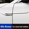 DCLLR1 Alfa Romeo Metal Stickers 2Pcs Car Body Decoration Stickers For Giulietta Mito 159 Giulia Stelvio 156 147 Tonale Brera Disco