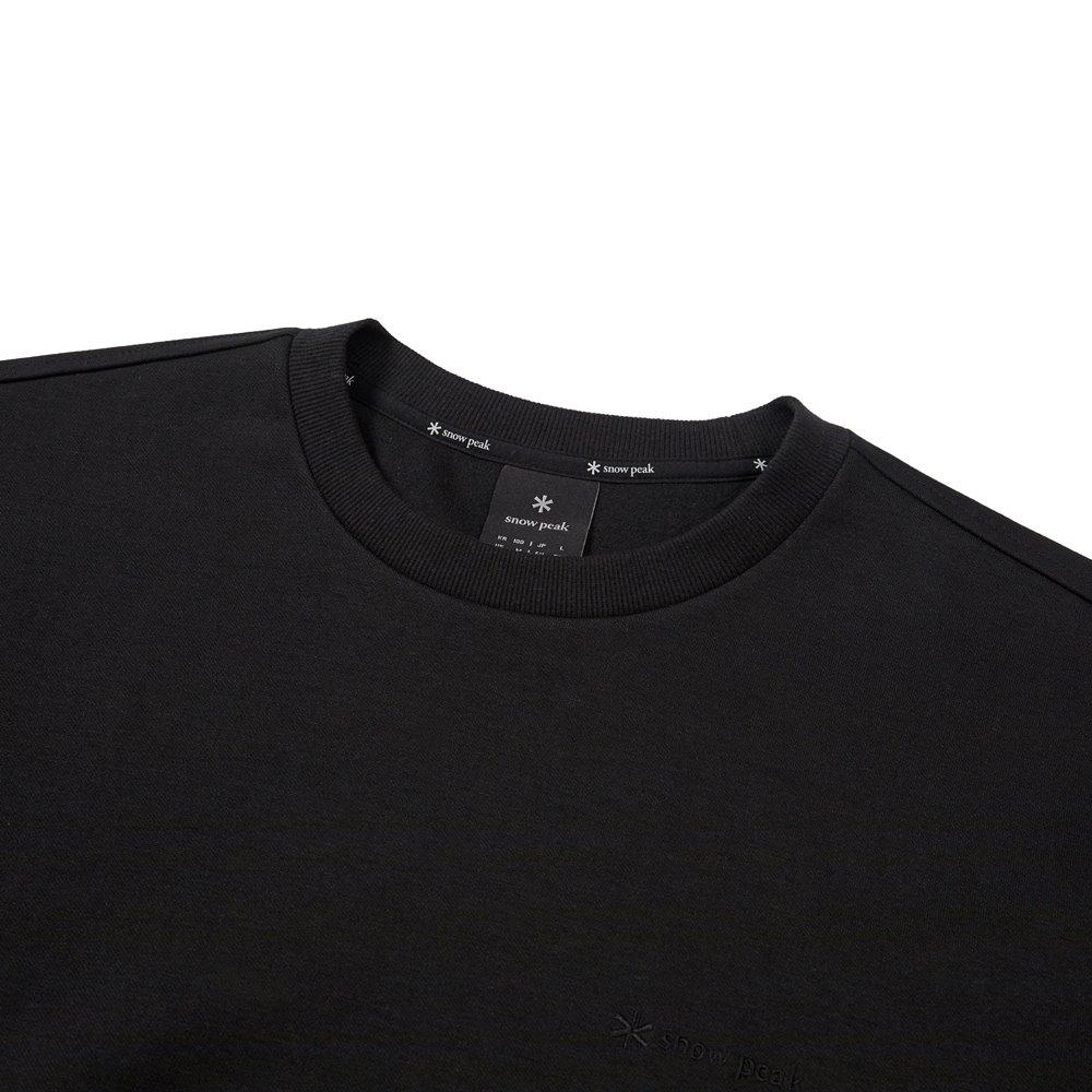 [Snowpeak] Collar Graphic Sweatshirt Black (S24FMFHT34)