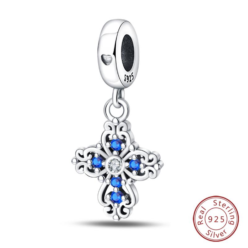 100% Real Copper Classic Devil'S Eye Charms Beads For Women Fit Original Qikaola Bracelets Fine Diy Jewelry Making