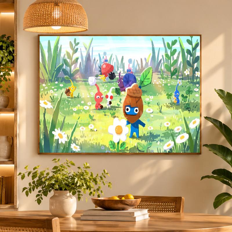 5D Diamond Painting Pikmin DIY Full Drill Diamond Art Kit Home Decoration