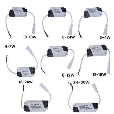 Driver LED 3-4w 4-7w 8-12w 12-18w 18-24w 24-36w Alimentation Unité d'alimentation Driver LED Constant Courant Pour Driver Transformateur LED