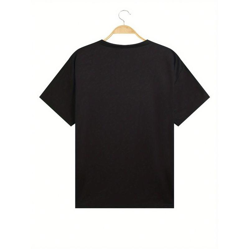 Europäische Größen Y2k Lustiges Muster Herren Sommer Kurzarm T-Shirt | Bequem und Atmungsaktiv Lässig Outdoor Straße Rundhals