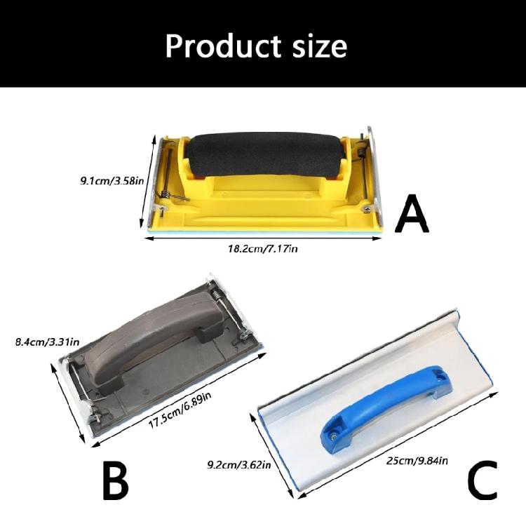 Manual Grinder Sandpaper Holder With Tool Free Paper Switching And Slip Resistant Base For Model Making Smooth Finishing