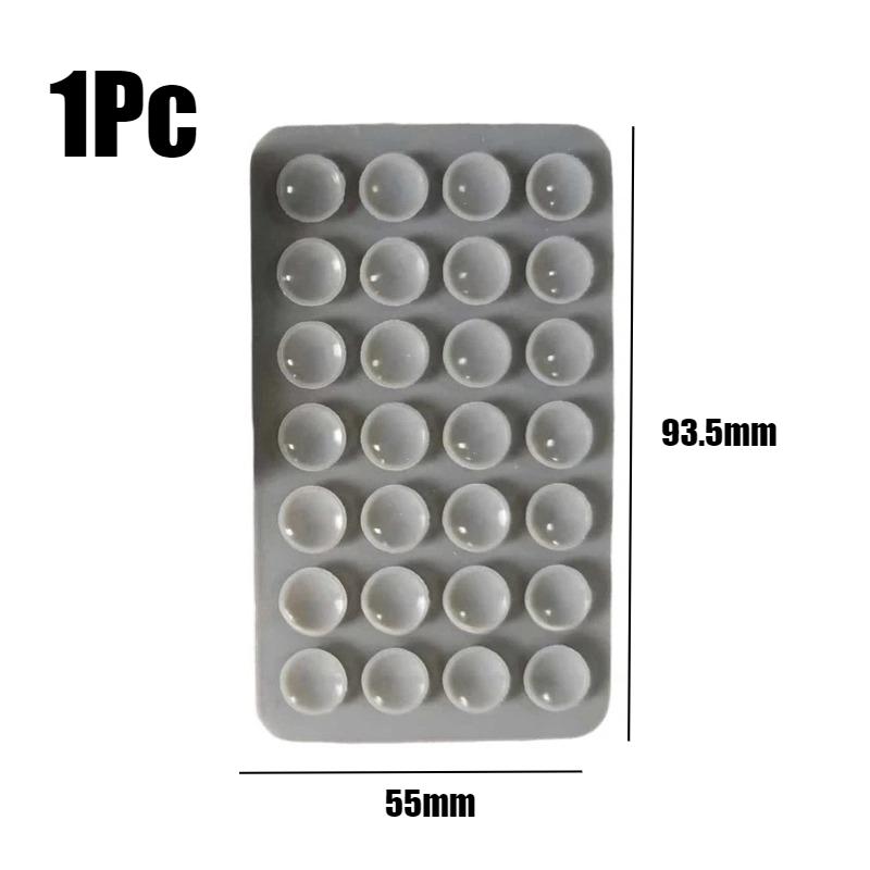 1/2Pcs New Mobile Phone Suction Cup Adhesive Pad Dual Side Silicone Backed Sucker Pad Storage Car Mounted Bracket Wall Stand