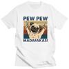 Custom Mens Pug Dog Pew Pew Madafakas T Shirt Short Sleeve Cotton Tshirt Tshirt Leisure Tee Clothes