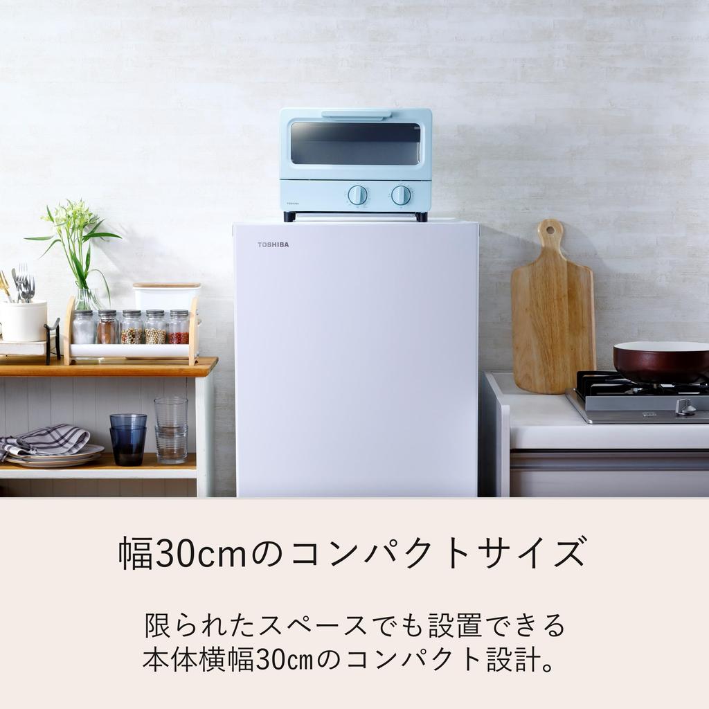 TOSHIBA Toaster Mint with temperature drip and Oven, 2-slice capacity, HTR-PZ3(G), Green, control, tray, 15-minute timer.