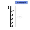 Multifunctional 6 Segment Door Hook Adhesive Hanger For Coat Bags Towel Heavy Load Rack for Kitchen Bathroom Use