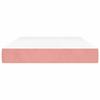 VidaXL Matelas de lit à ressorts ensachés rose 120x220 cm epaisseur 20 cm velours,matelas,matelas de lit,matelas à sommier tapissier