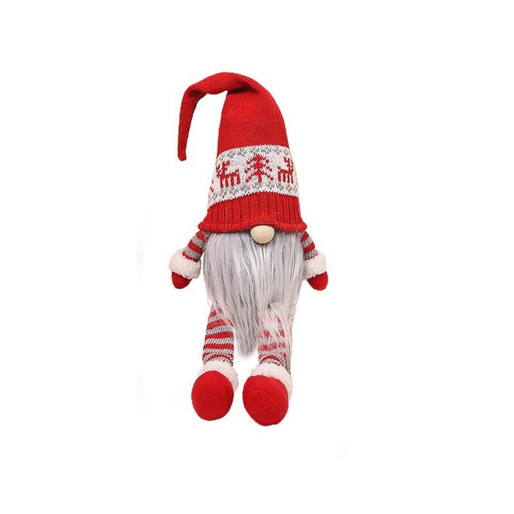 Kawaii Christmas Faceless Gnome Doll Cartoon Long Old Man Doll Knitted Christmas Doll  Office