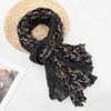 Eleganter Langer Schal Büro Damen Accessoire Knitteriger Schulterwickel Für Übergangswetter Mode Styling Accessoires