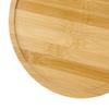 Bamboo Wood Pizza Tray Clear Texture Comfortable Hand Feeling Round Wooden Pizza Serving Plate