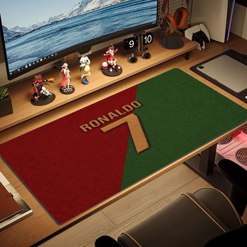 CR7 Large Size Mouse Pad Large Gaming Table Cushion Non-slip Laptop Tablet Big Mousepad XXL Mat Mini PC Playmat With Lock Edge